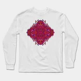 Psychedelic Abstract colourful work 144 Crest B Long Sleeve T-Shirt